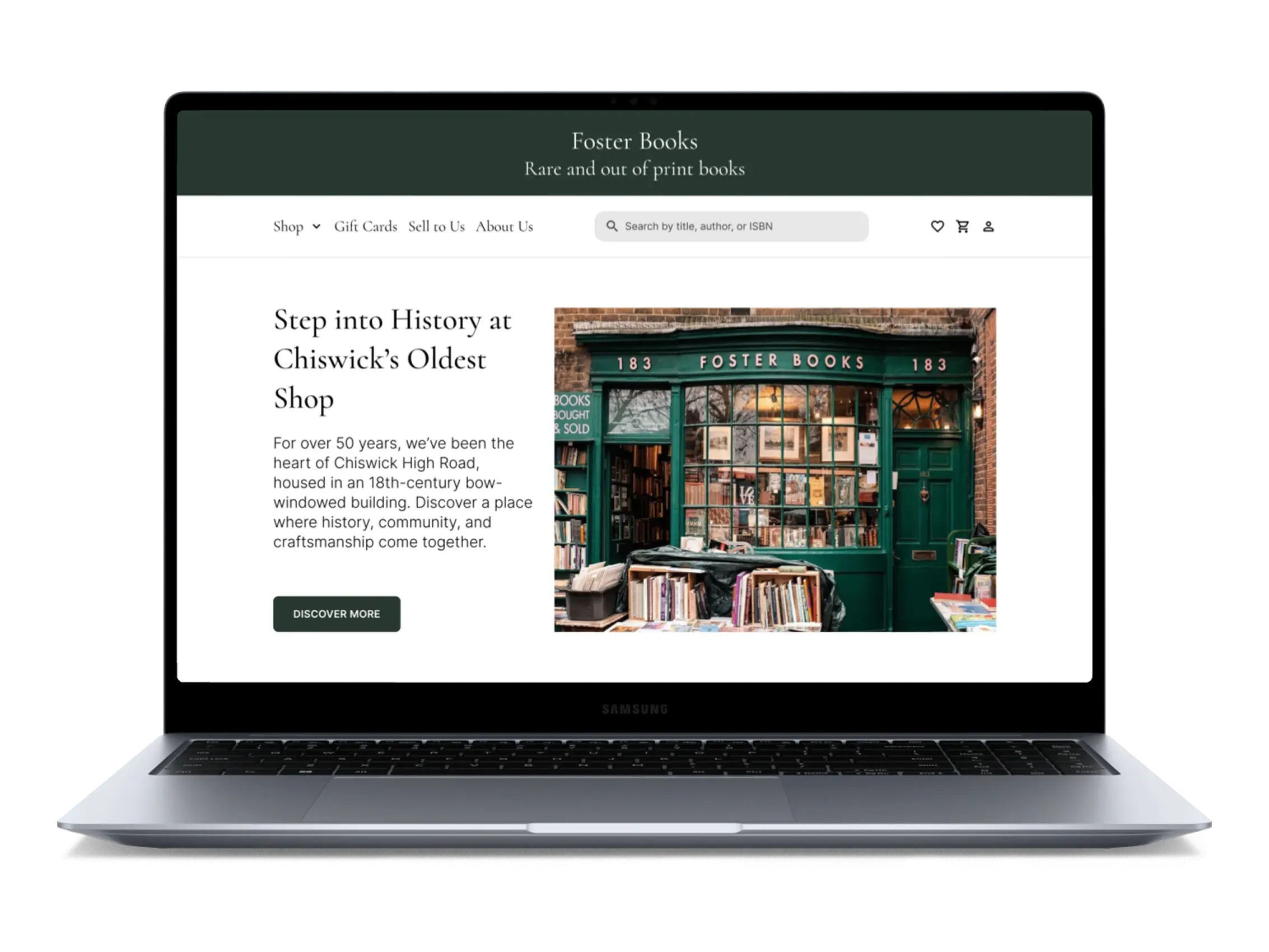 Foster Books website