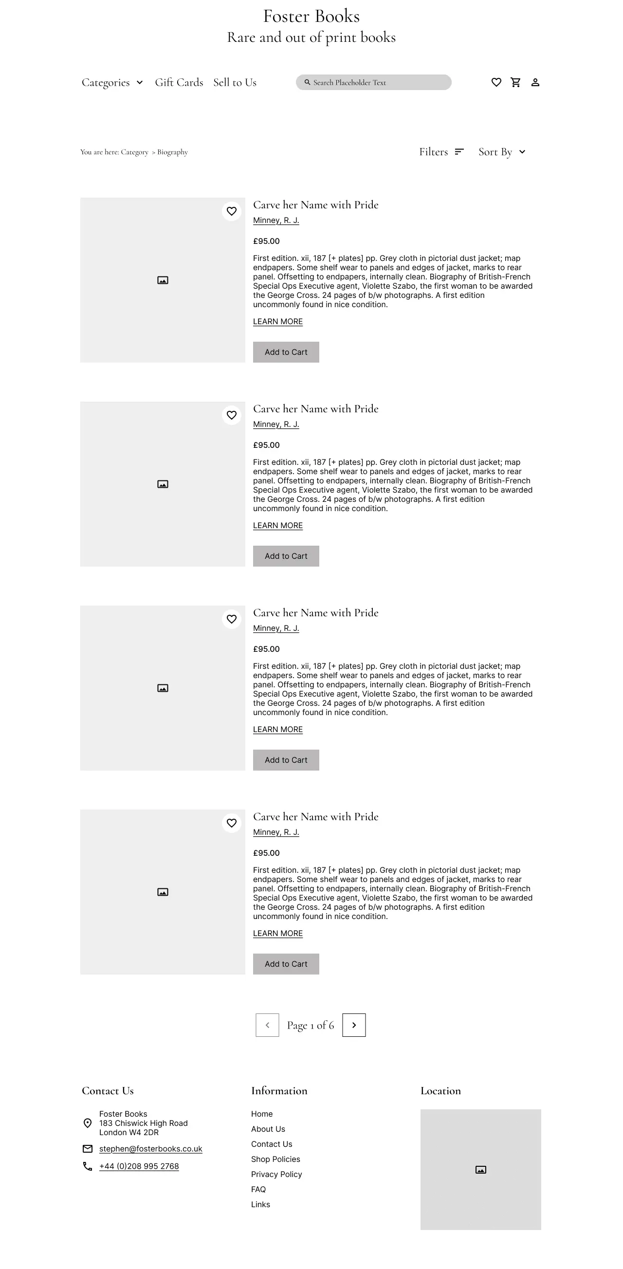 Product Listing Page